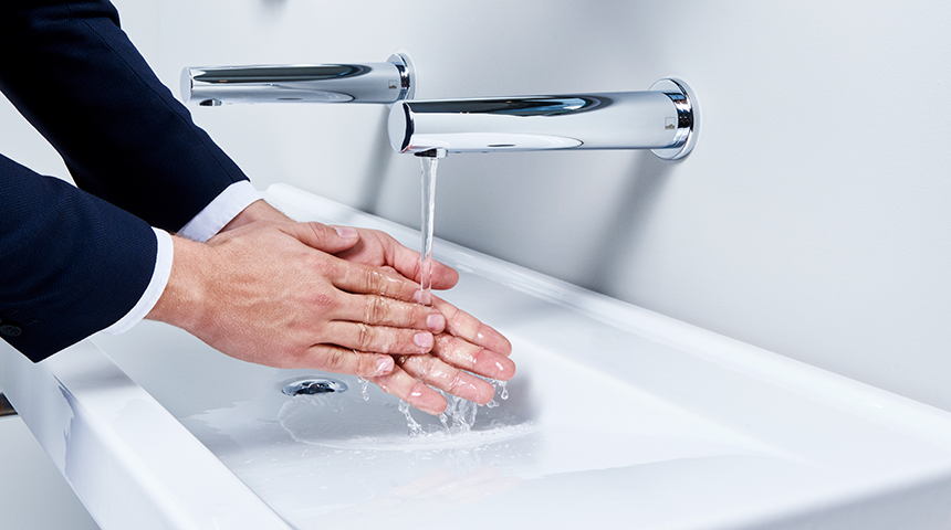 Oras Electra touchless spout faucet now available with Bluetooth® connection